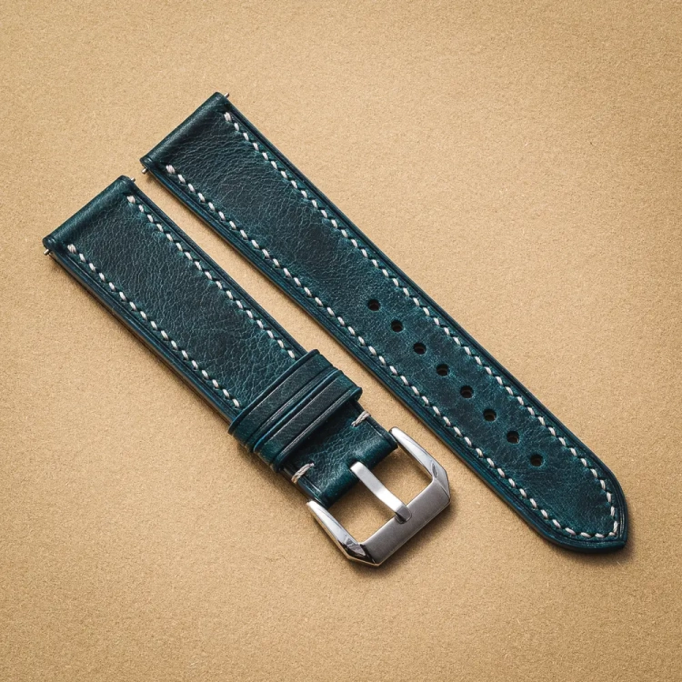 Badalassi Carlo Wax Ortensia Grey pasek do zegarka ręcznie robiony