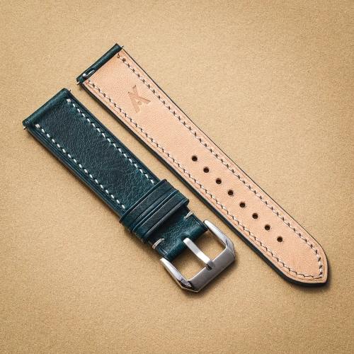 Badalassi Carlo Wax Ortensia Grey pasek do zegarka ręcznie robiony2