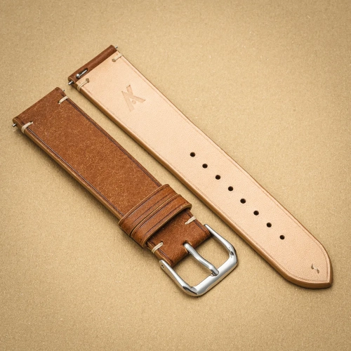 Badalassi Carlo Trio CognacBeige pasek do zegarka tył