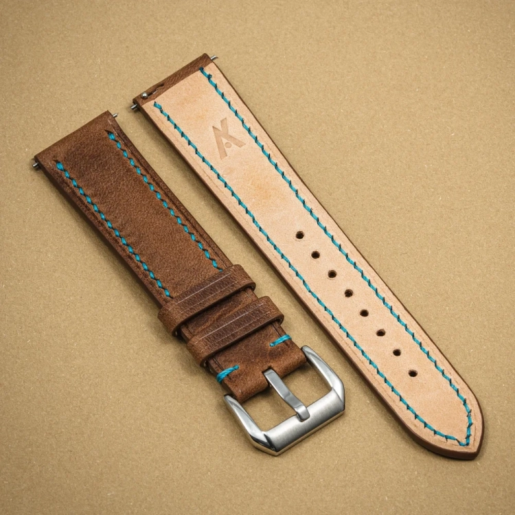 Tempesti Baku CuoioBlue – pasek do zegarka tył