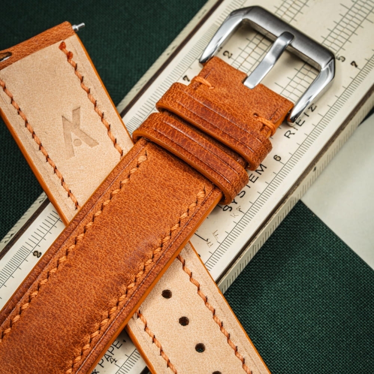 Tempesti Baku FienoOrange – pasek do zegarka zbliżenie