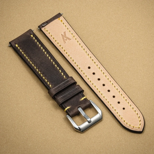 Tempesti Baku GreyYellow – pasek do zegarka tył