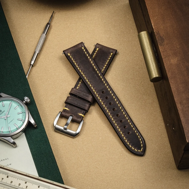 Tempesti Baku GreyYellow – pasek do zegarka traska