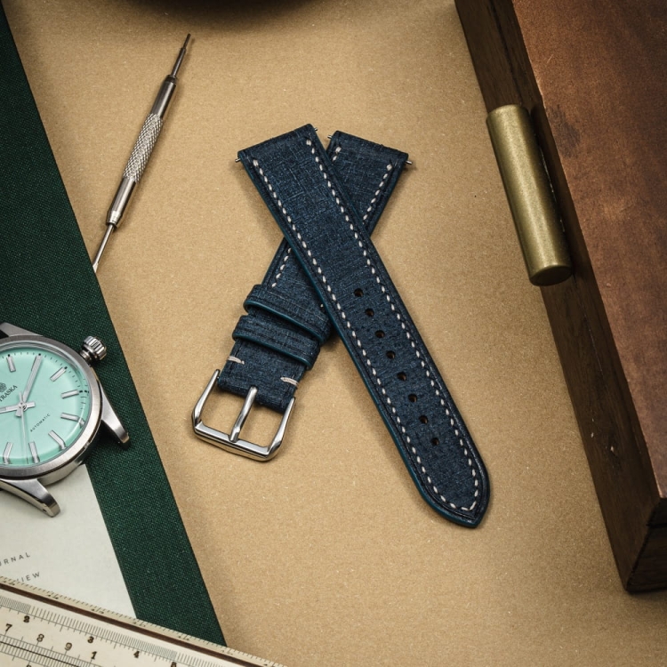 Tempesti Babele NavyWhite – pasek do zegarka traska