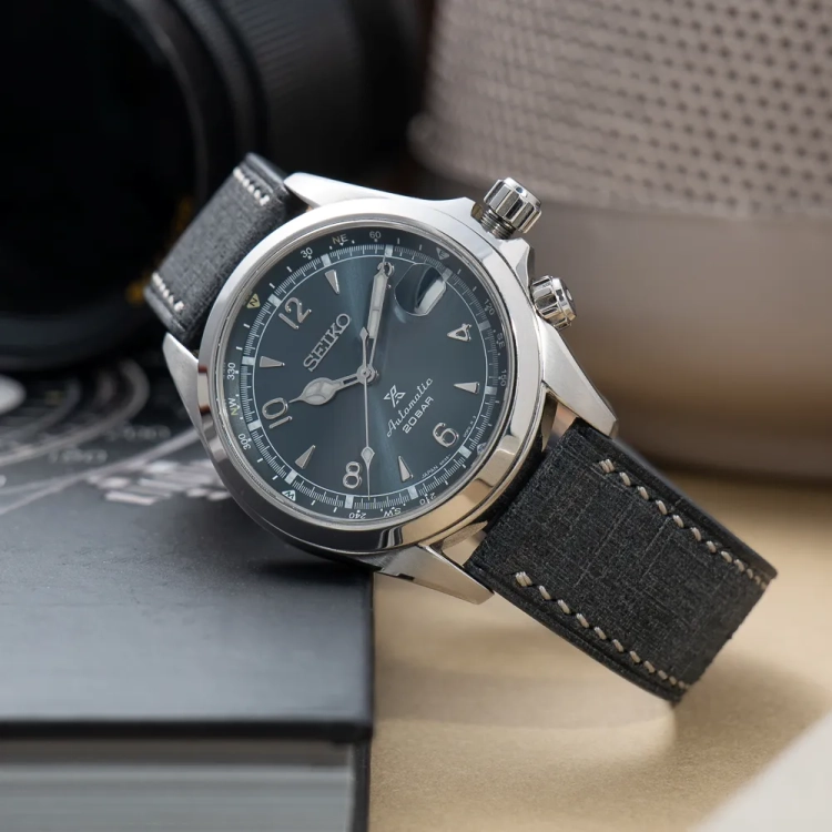 Tempesti Babele BlackGrey pasek do zegarka seiko zbliżenie