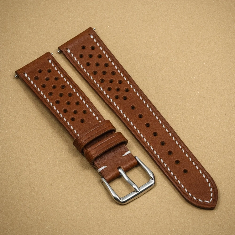 Walpier Buttero Rally CognacWhite – pasek do zegarka