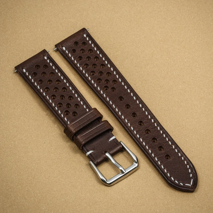 Walpier Buttero Rally BrownWhite – pasek do zegarka