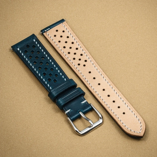 Walpier Buttero Rally BlueWhite – pasek do zegarka tył