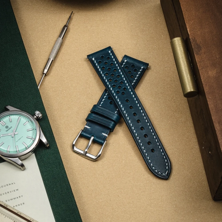 Walpier Buttero Rally BlueWhite – pasek do zegarka traska