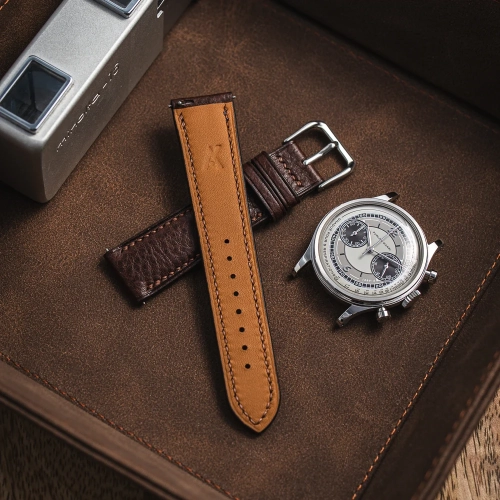 ciemnobrazowy-pasek-do-zegarka-kolekcja-box-skora zermatt