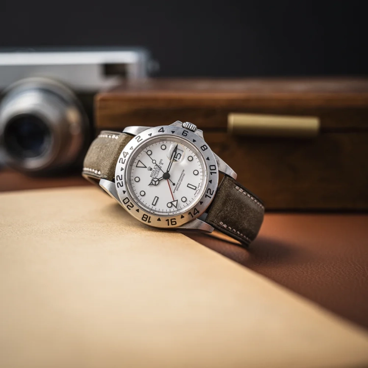 szary-pasek-do-zegarka-double-rolex-explorer-polar