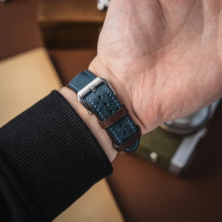 Badalassi Carlo Double NazionaleTabacco - pasek do zegarka na zamówienie.webp