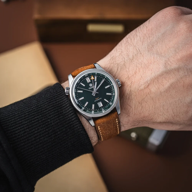 Badalassi Carlo Double CognacTabacco - pasek do zegarka traska.webp