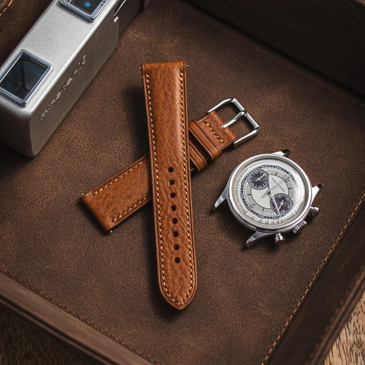 Badalassi Carlo Box CognacBrown - pasek do zegarka brązowy.webp