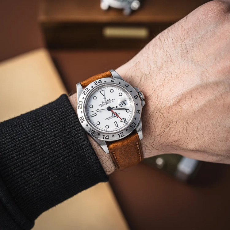 Badalassi Carlo Box CognacBrown - pasek do zegarka rolex.webp