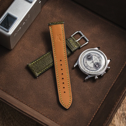 Badalassi Carlo Box OliviaOlive - ręcznie robiony pasek do zegarka.webp