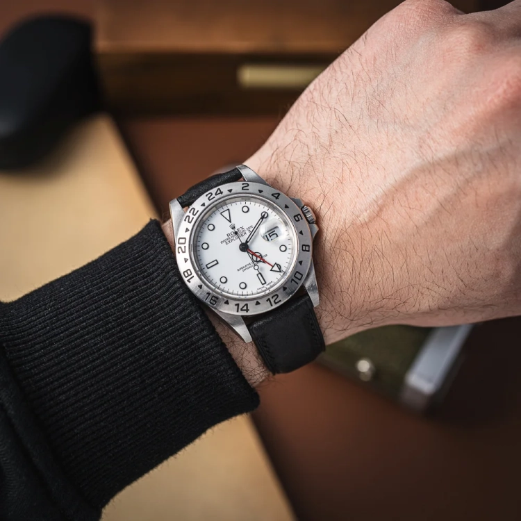 Badalassi Carlo Box BlackBlack - pasek do zegarka Rolex.webp