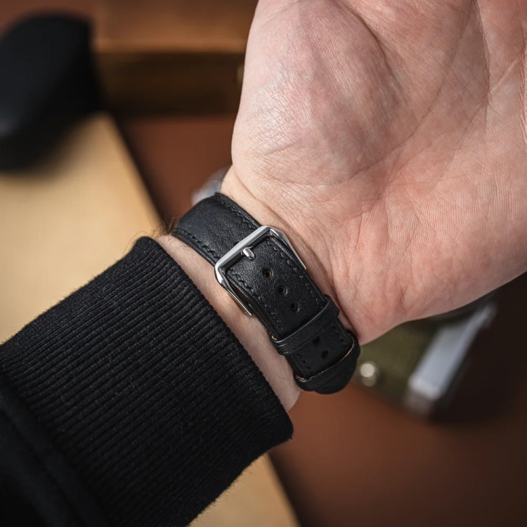 Badalassi Carlo Box BlackBlack - pasek do zegarka na zamówienie.webp