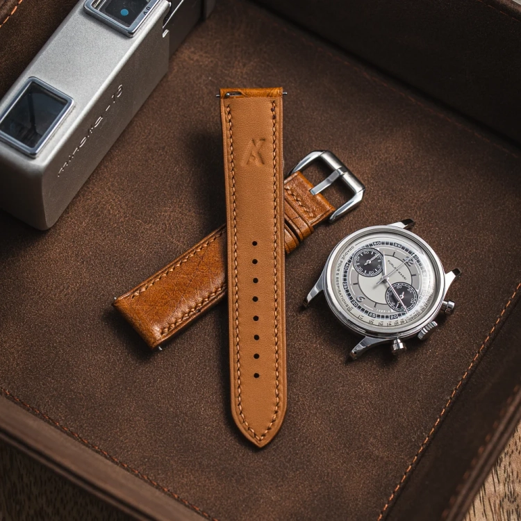 pasek-do-zegarka-vintage-skorzany-jasnobrazowy-na-zamowienie
