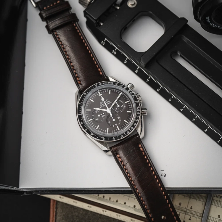 pasek-do-zegarka-vintage-brazowy-omega-speedmaster-na-zamowienie
